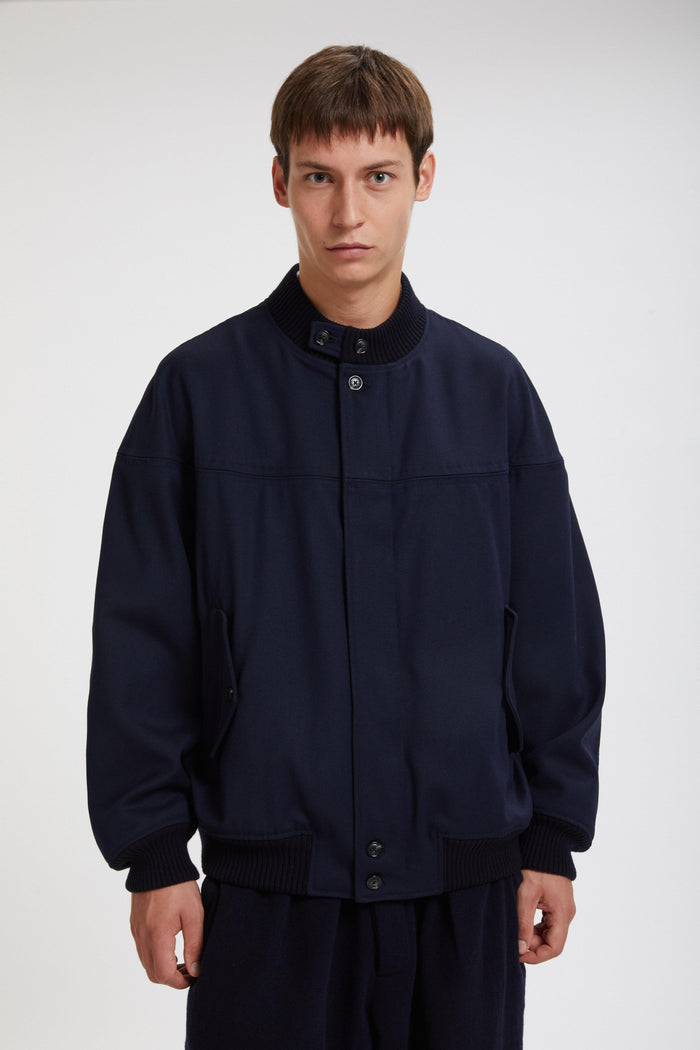 Baracuta Four Climes Whipcord Derby Jacket Dark Navy