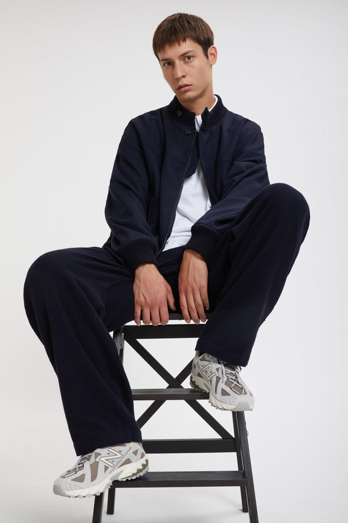 baracuta Four Climes Whipcord Derby Jacket Dark navy