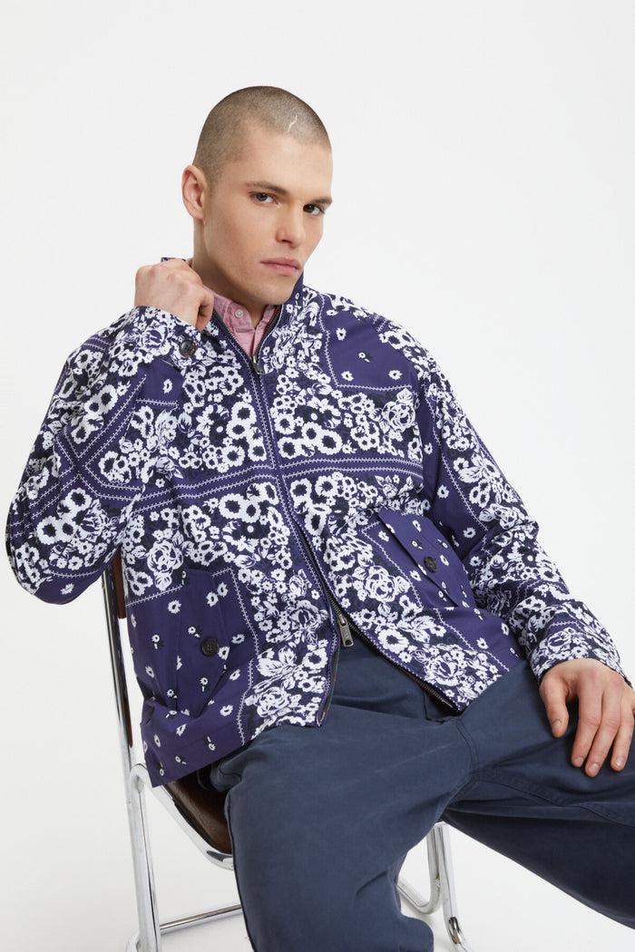 Baracuta G4 Bandana X NÒMARYTHM TEXTILE Indigo Blue