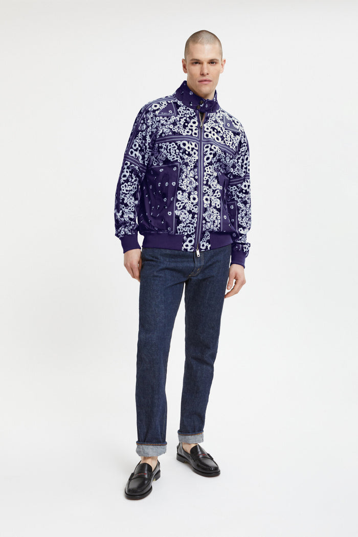 Baracuta G9 Bandana X NÒMARYTHM TEXTILE Indigo Blue