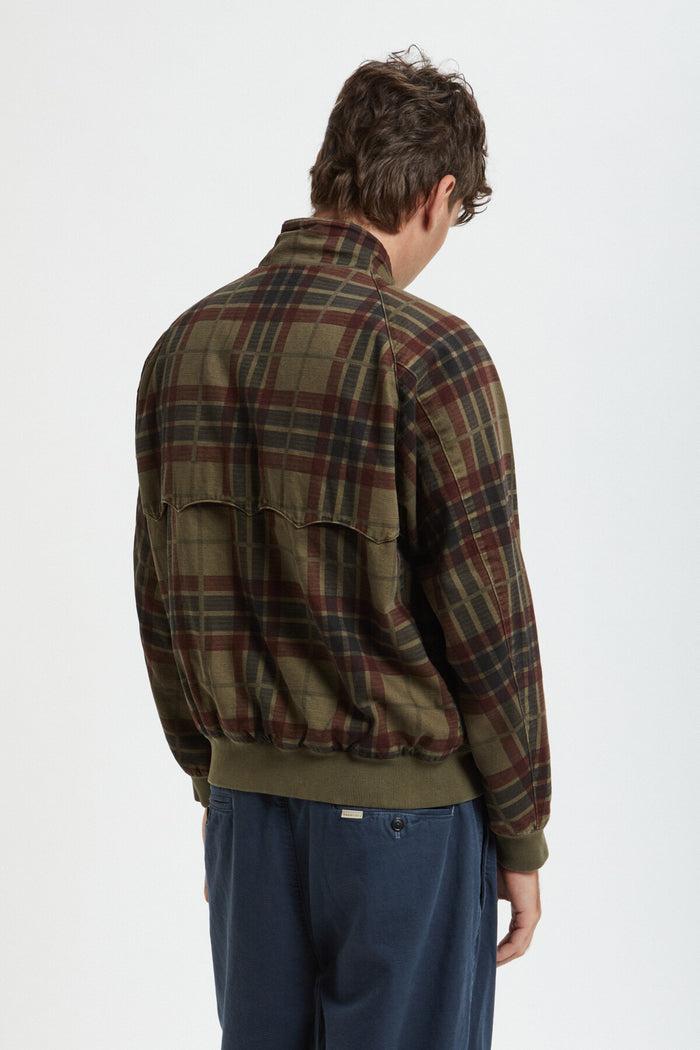 Baracuta G9 Printed Canvas Garment Dyed Tarmac Maxi Tartan