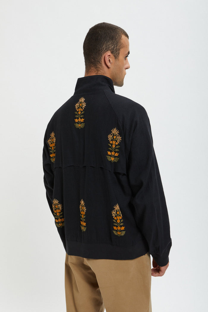 Baracuta Kartik Research X Baracuta Embroidered G9 Jacket Black