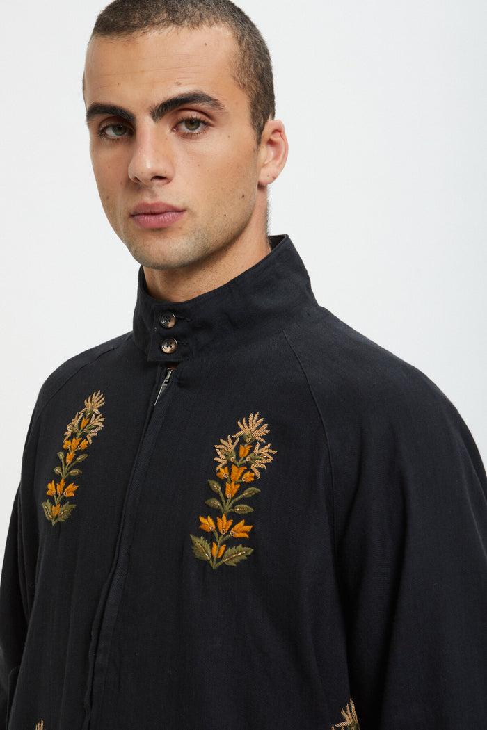 Baracuta Kartik Research X Baracuta Embroidered G9 Jacket Black