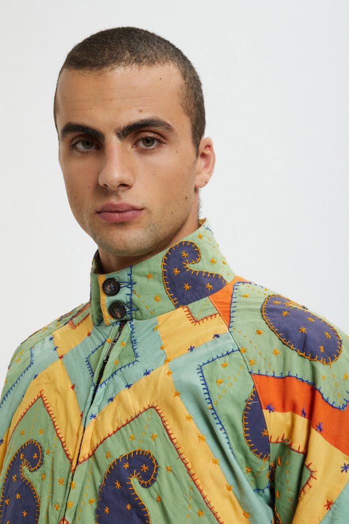 baracuta Kartik Research x Baracuta Paisley G4 Jacket Turquoise blue