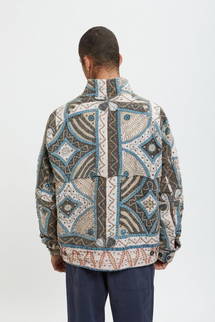 Baracuta Kartik Research X Baracuta Patchwork G4 Jacket White Black Blue