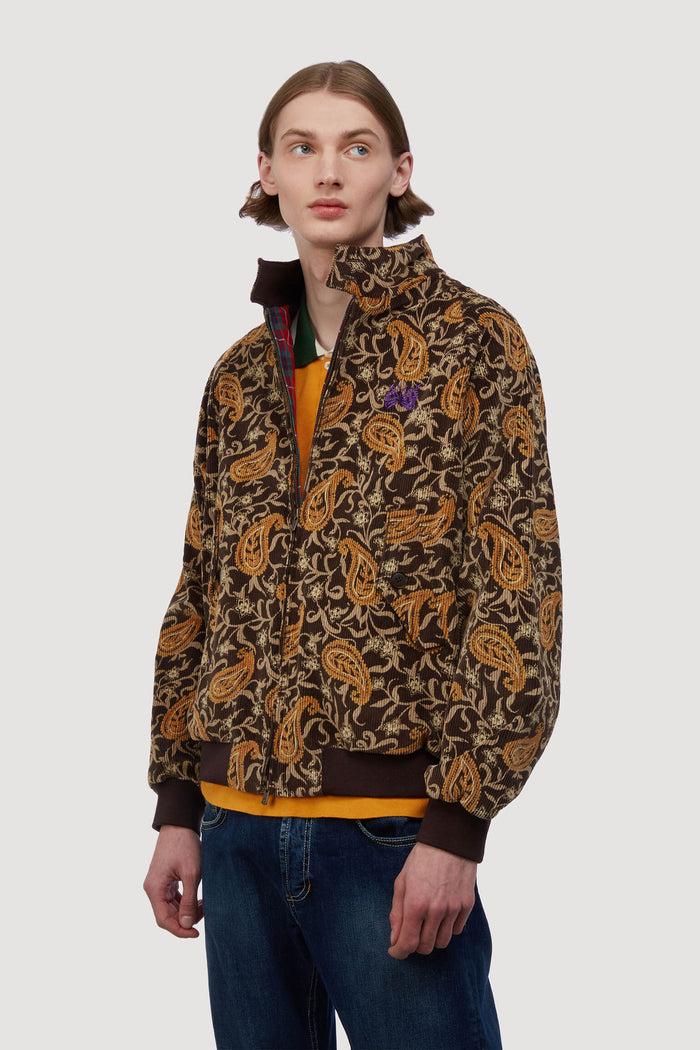 Baracuta Needles G9 Printed Corduroy Paisley Yurta Brown