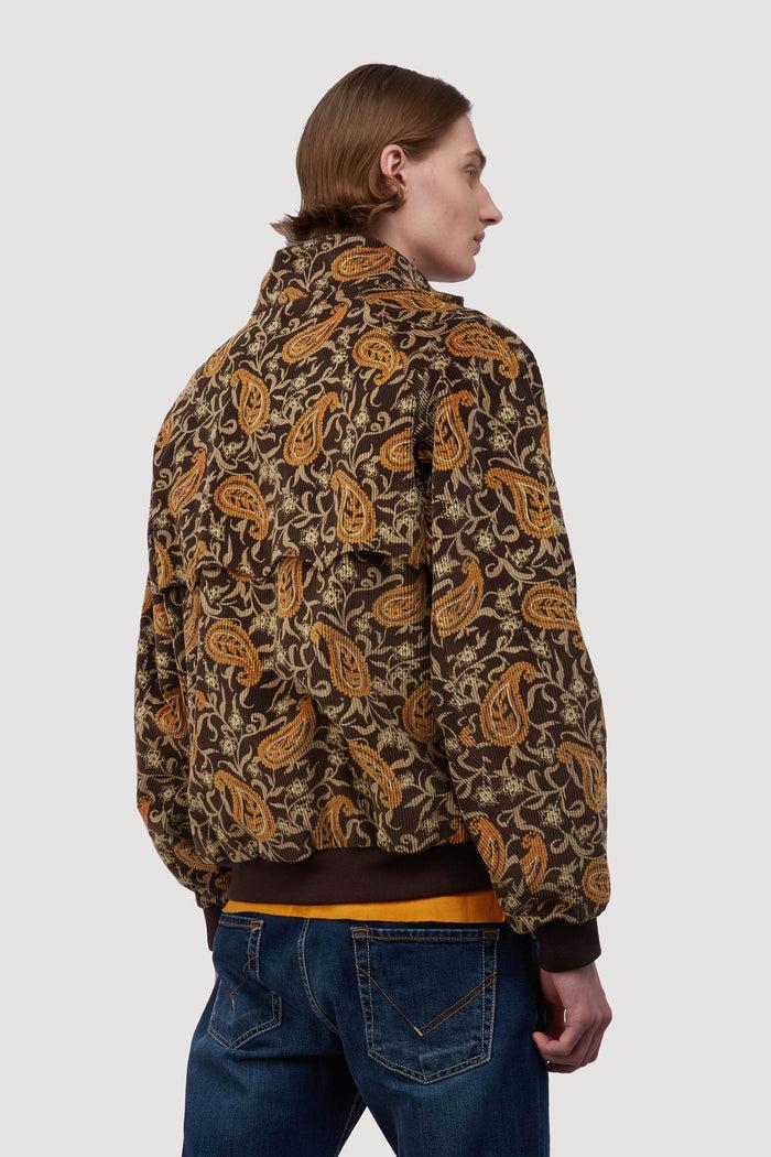 Baracuta Needles G9 Printed Corduroy Paisley Yurta Brown