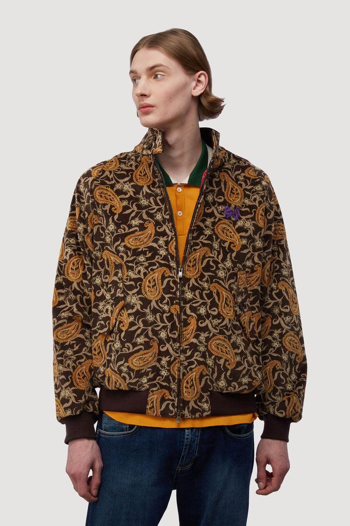 baracuta Needles G9 Printed Corduroy Paisley yurta brown