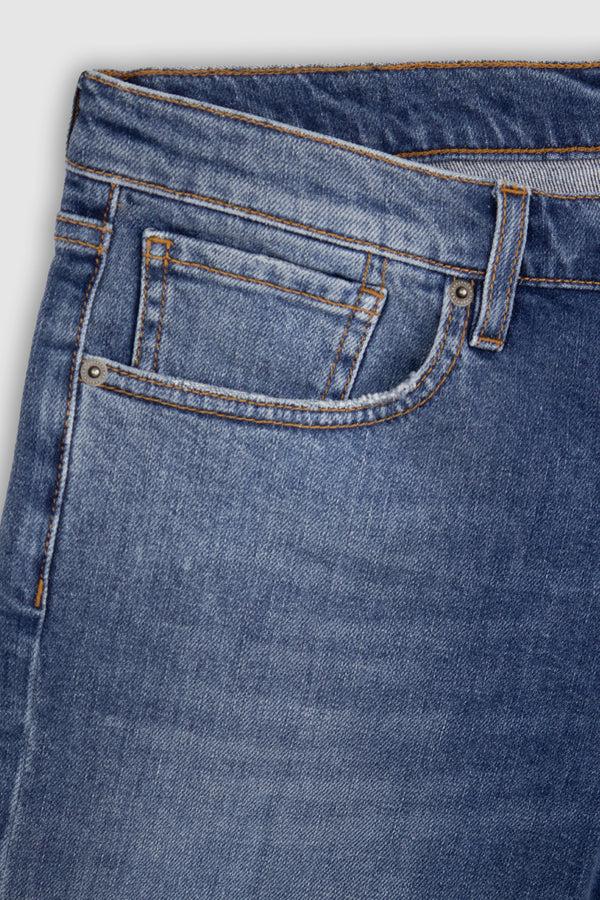 Barbanera Black Flag Blue Medium Wash Shorts