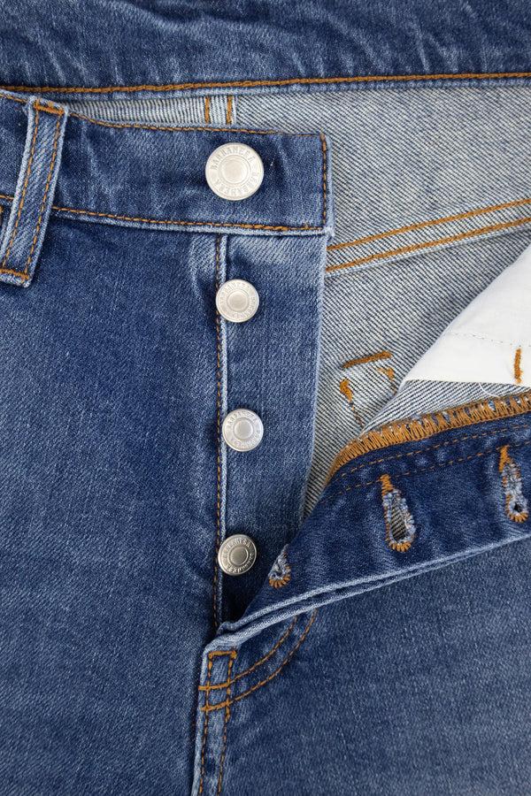 Barbanera Black Flag Blue Medium Wash Shorts