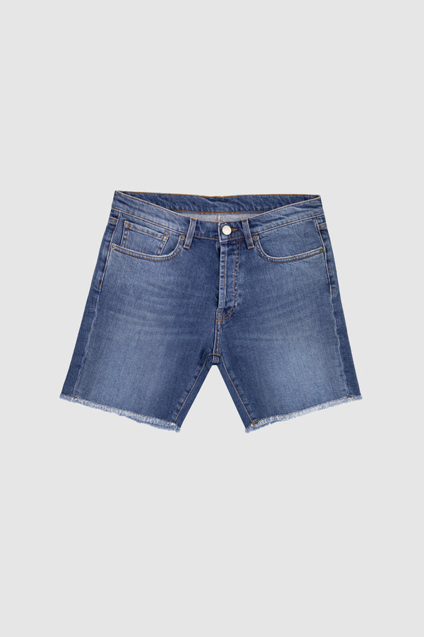 barbanera Black Flag Blue Medium Wash Shorts