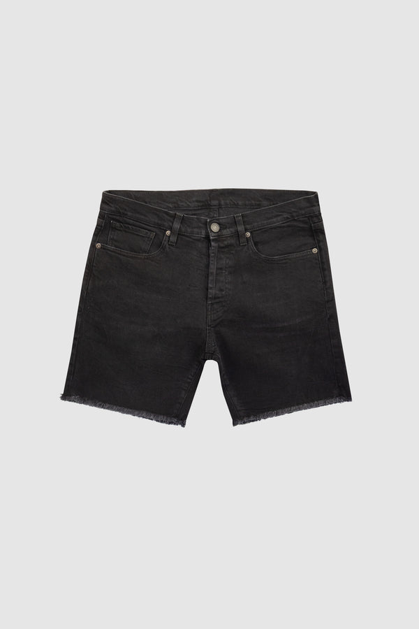 barbanera Black Flag Vintage Black Wash Shorts