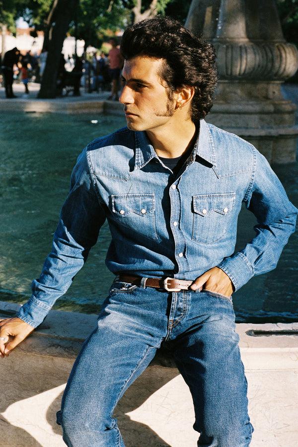 Barbanera Carlito Cloud Blue Denim Shirt