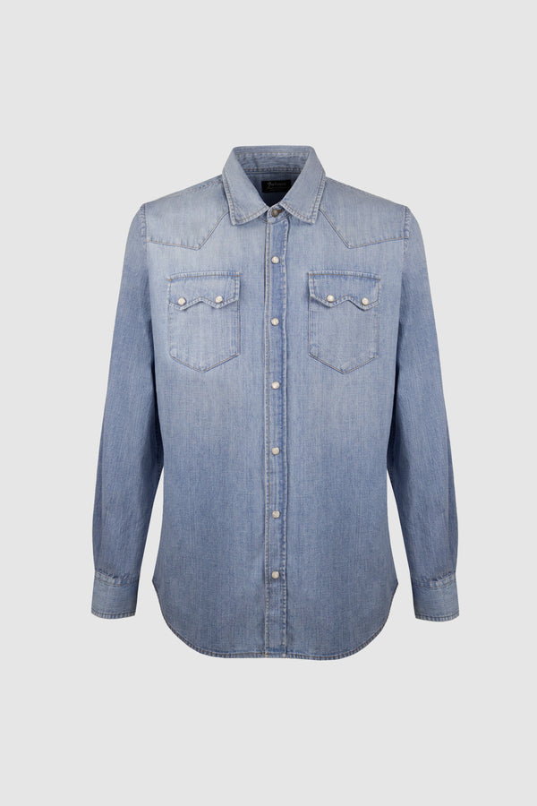 barbanera Carlito Light Blue Denim Shirt
