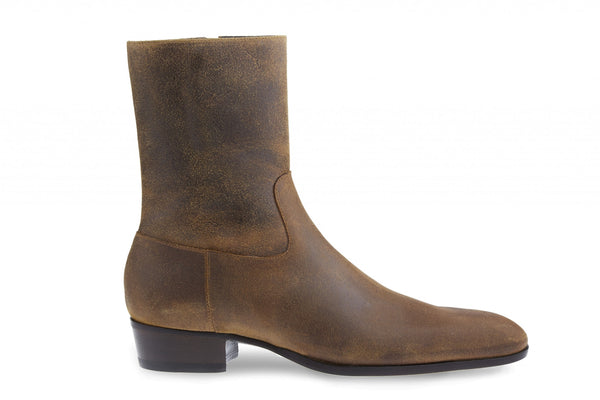 Barbanera Cash Brown Waxy Leather Boots