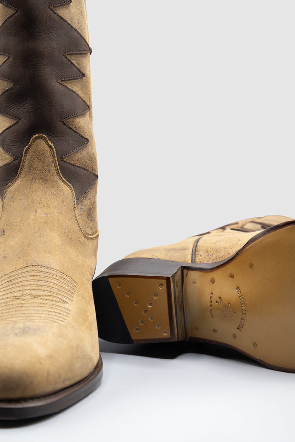 Barbanera Cormac Brown Waxy Kudu Leather Boots