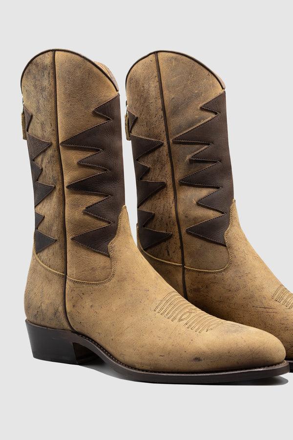 Barbanera Cormac Brown Waxy Kudu Leather Boots