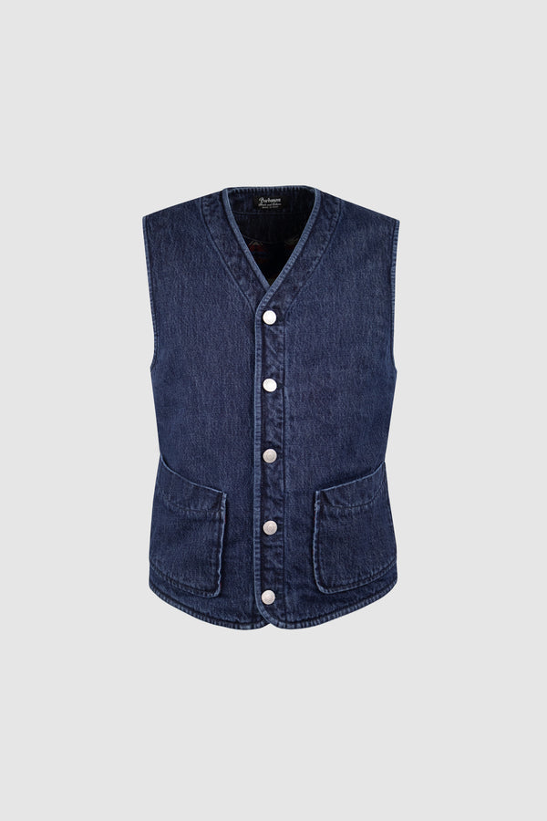 barbanera Dane Deep Blue Denim Vest