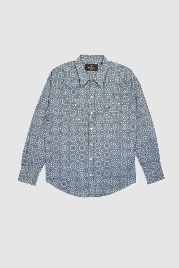 barbanera FDP Blue Bandana Cotton Shirt