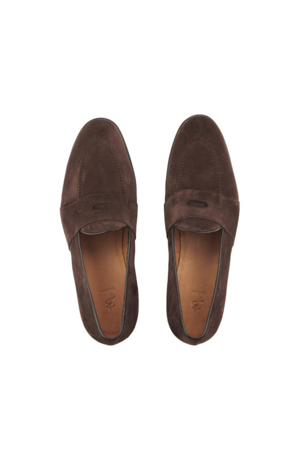 Barbanera Guttuso Dark Brown Suede Loafers