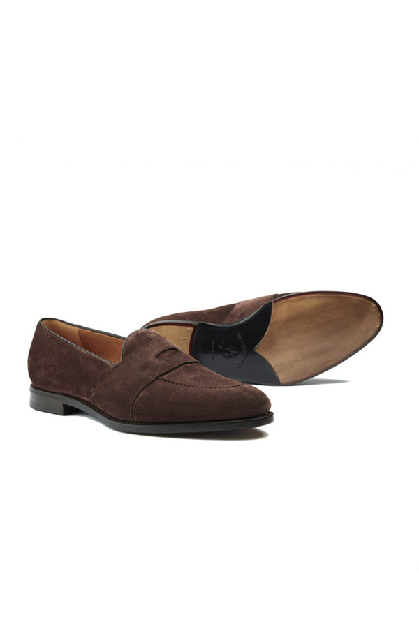Barbanera Guttuso Dark Brown Suede Loafers