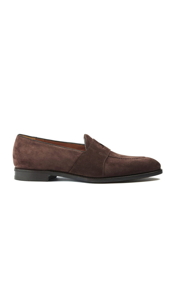Barbanera Guttuso Dark Brown Suede Loafers