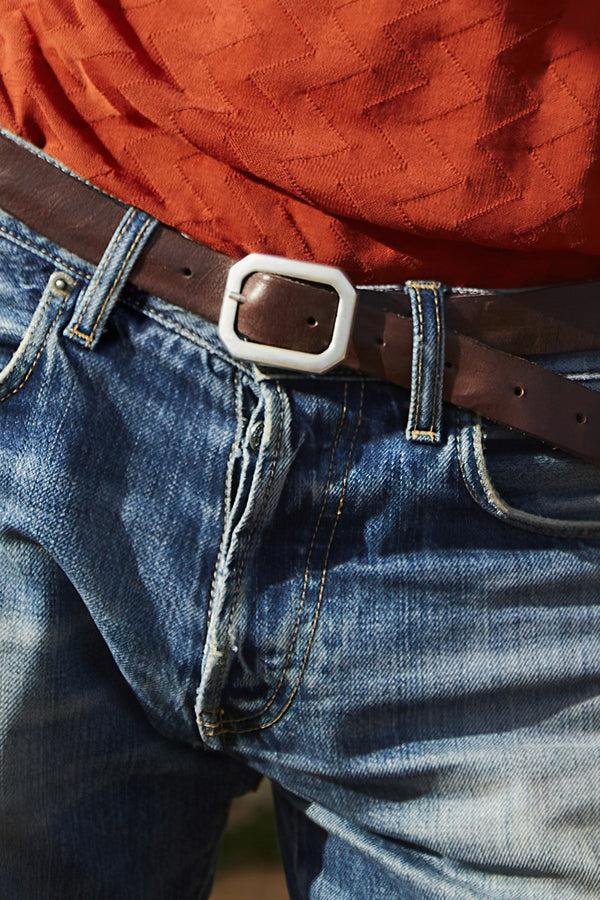 Barbanera Hardin 25mm Brown Leather Belt