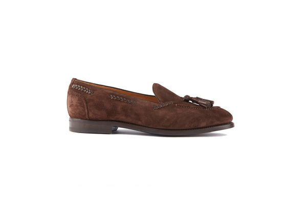 Barbanera Hemingway Brown Suede Tassel Loafers
