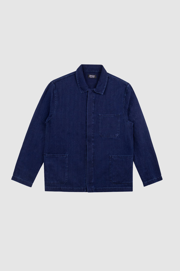 barbanera Jericho Rinsed Blue Overshirt