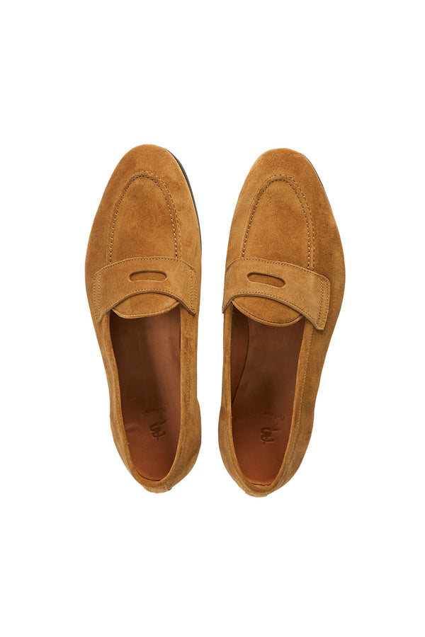 Barbanera Lawrence Light Brown Suede Penny Loafers
