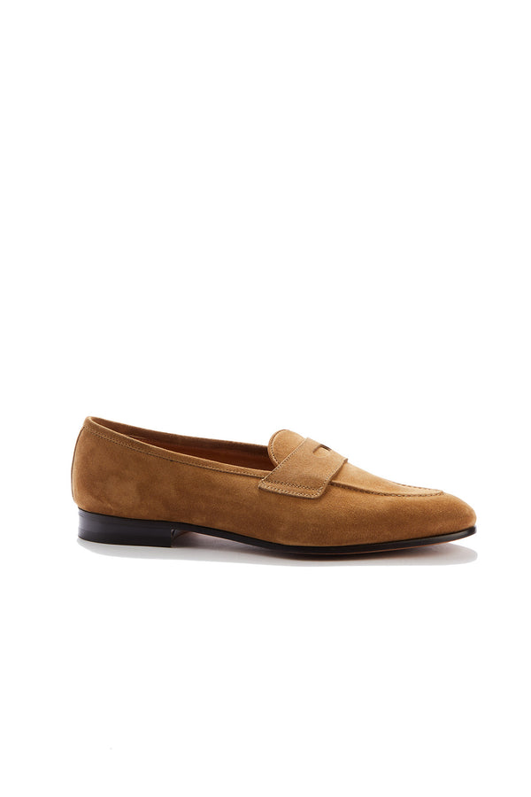 Barbanera Lawrence Light Brown Suede Penny Loafers
