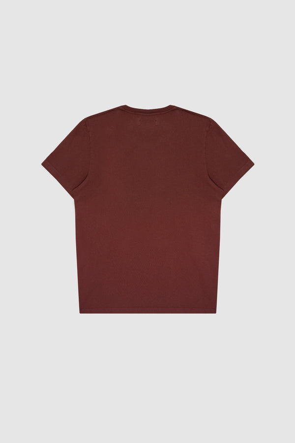 Barbanera Lewis Dark Red Raw Cotton T-Shirt