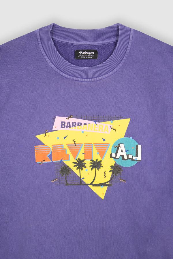 Barbanera Magic Purple Vintage Sweatshirt