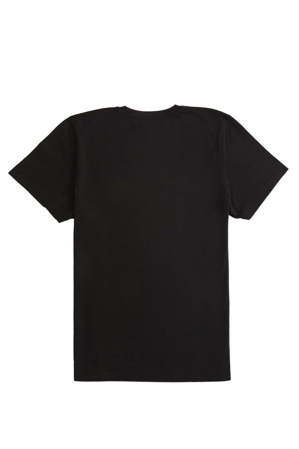 Barbanera Plain Black Raw Cotton T-Shirt