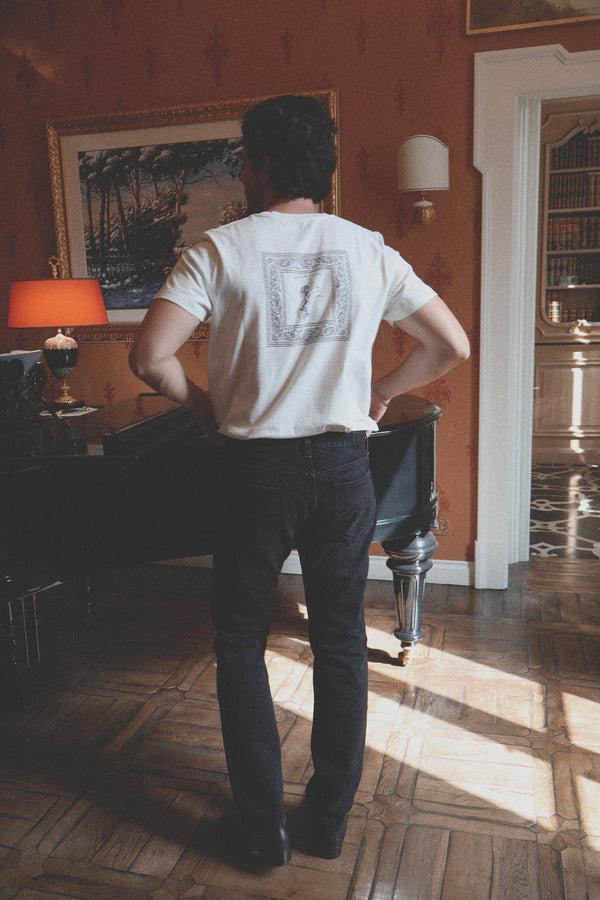 barbanera Vince Black Bandana Cotton Tee