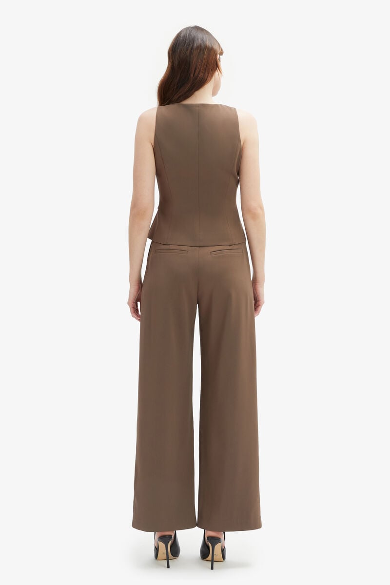 Bardot Azilia Button Through Top In Brown