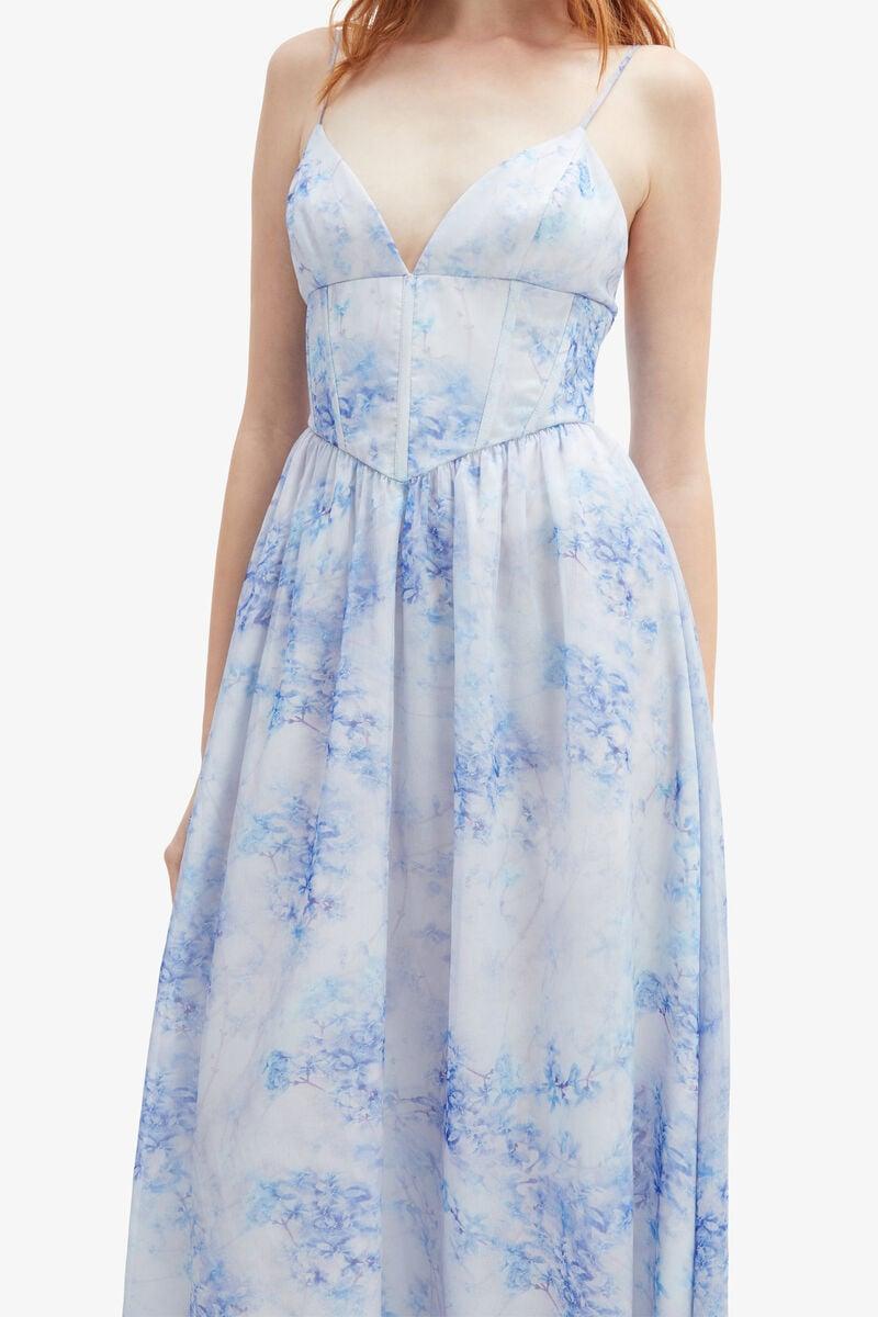 Bardot Elias Printed Maxi Dress In Baby Bl Fl