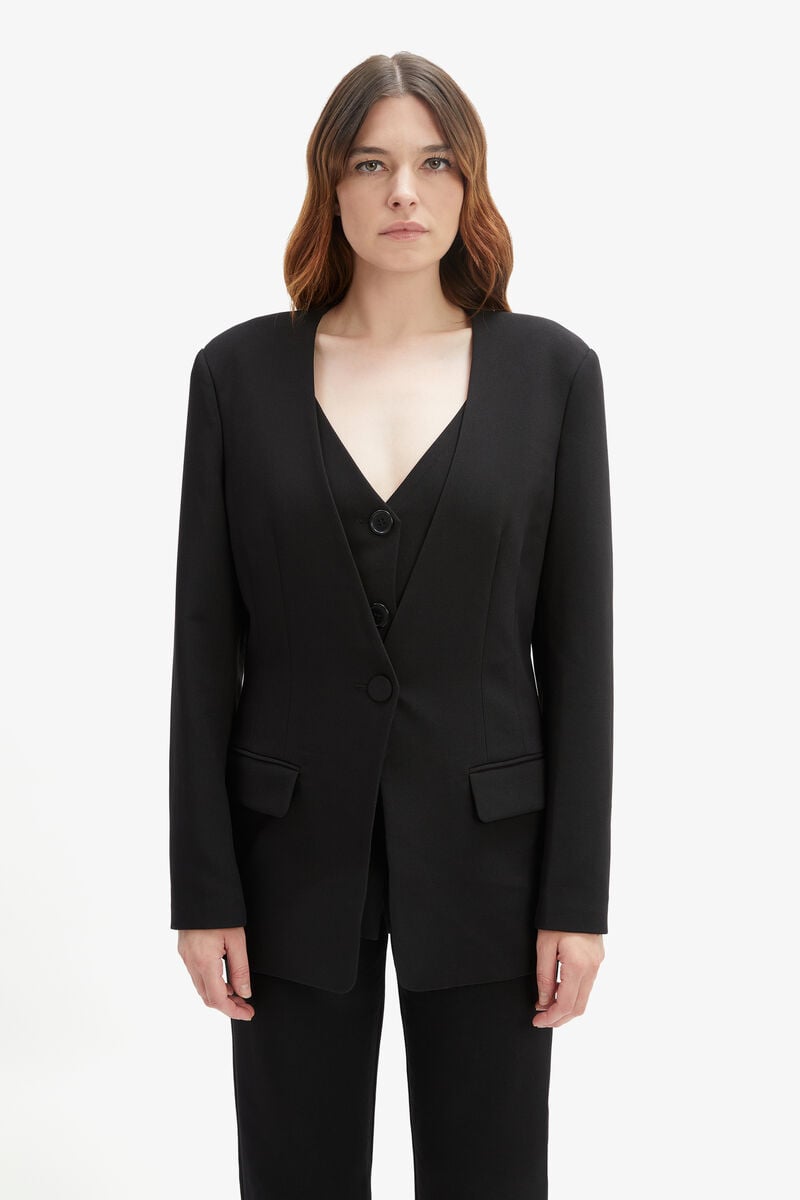 Bardot Ellera Fitted Blazer In Black