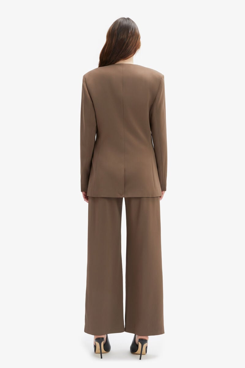 Bardot Ellera Fitted Blazer In Brown