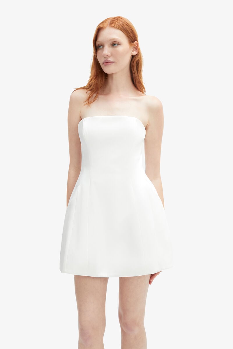 Bardot Karoline Satin Mini Dress In Orchidwht