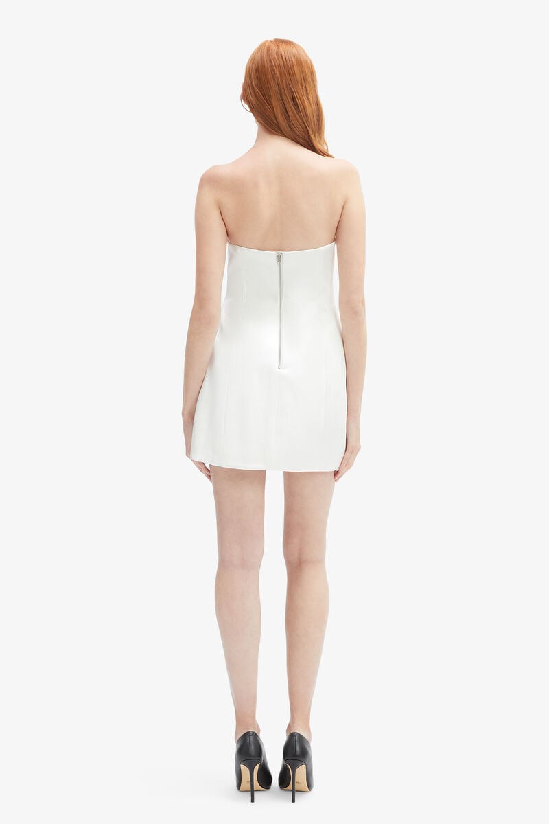 Bardot Karoline Satin Mini Dress In Orchidwht
