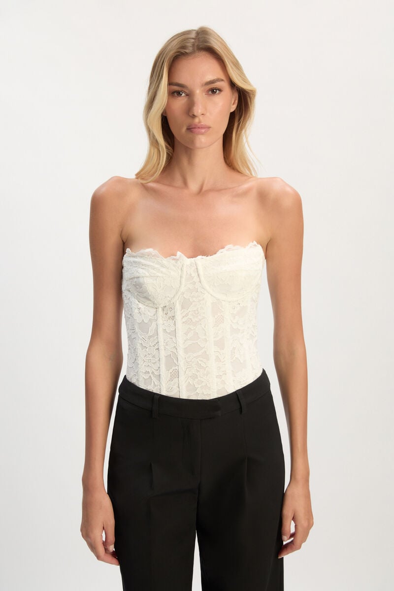 Bardot Oskar Bodysuit In Orchidwht