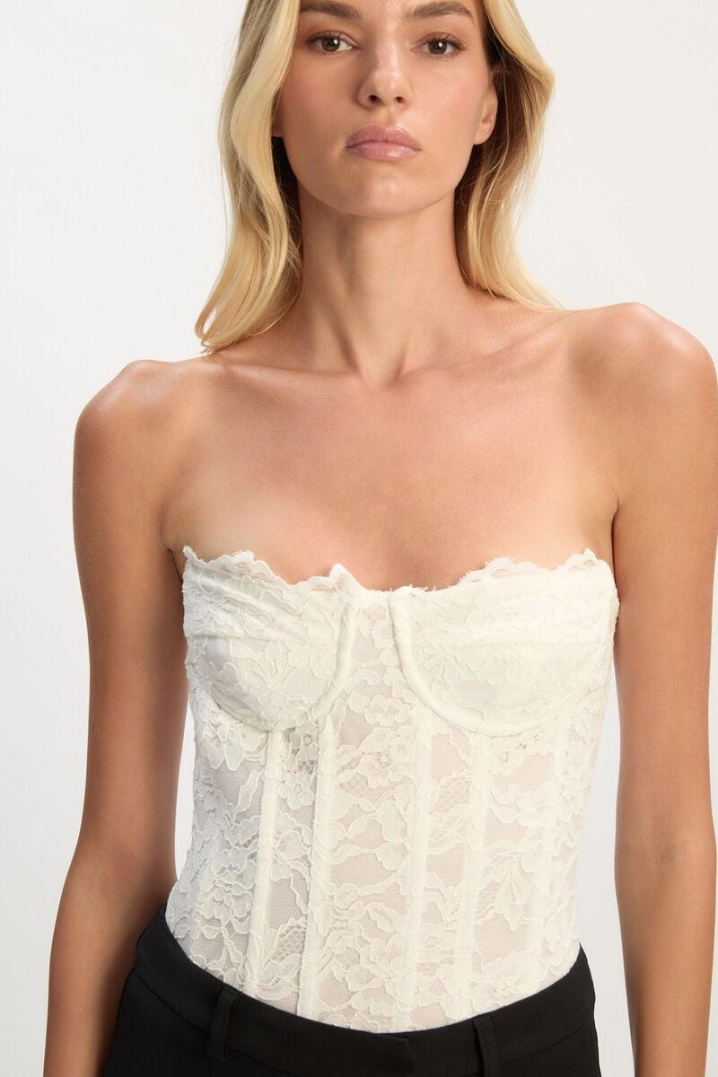 Bardot Oskar Bodysuit In Orchidwht