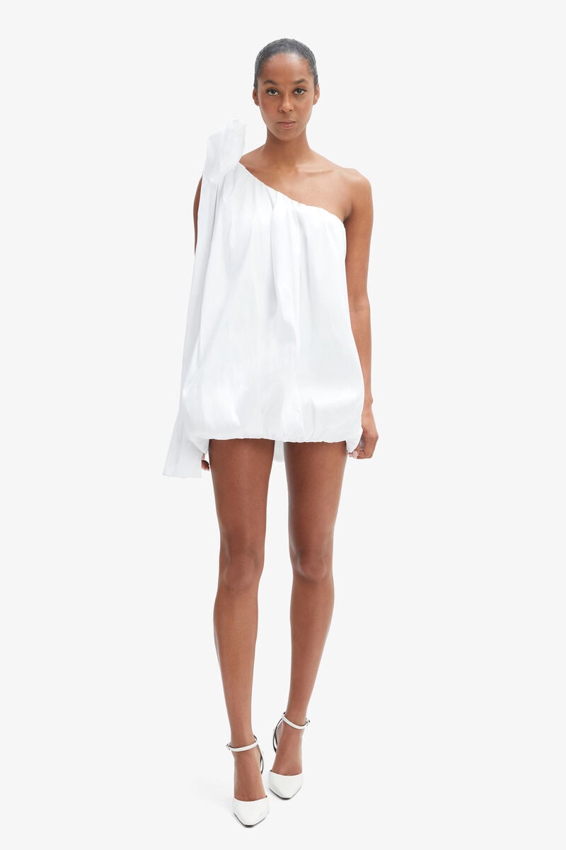 Bardot Razia One Shoulder Mini Dress In Orchidwht