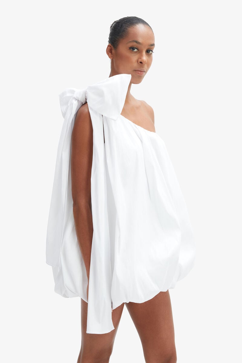 Bardot Razia One Shoulder Mini Dress In Orchidwht