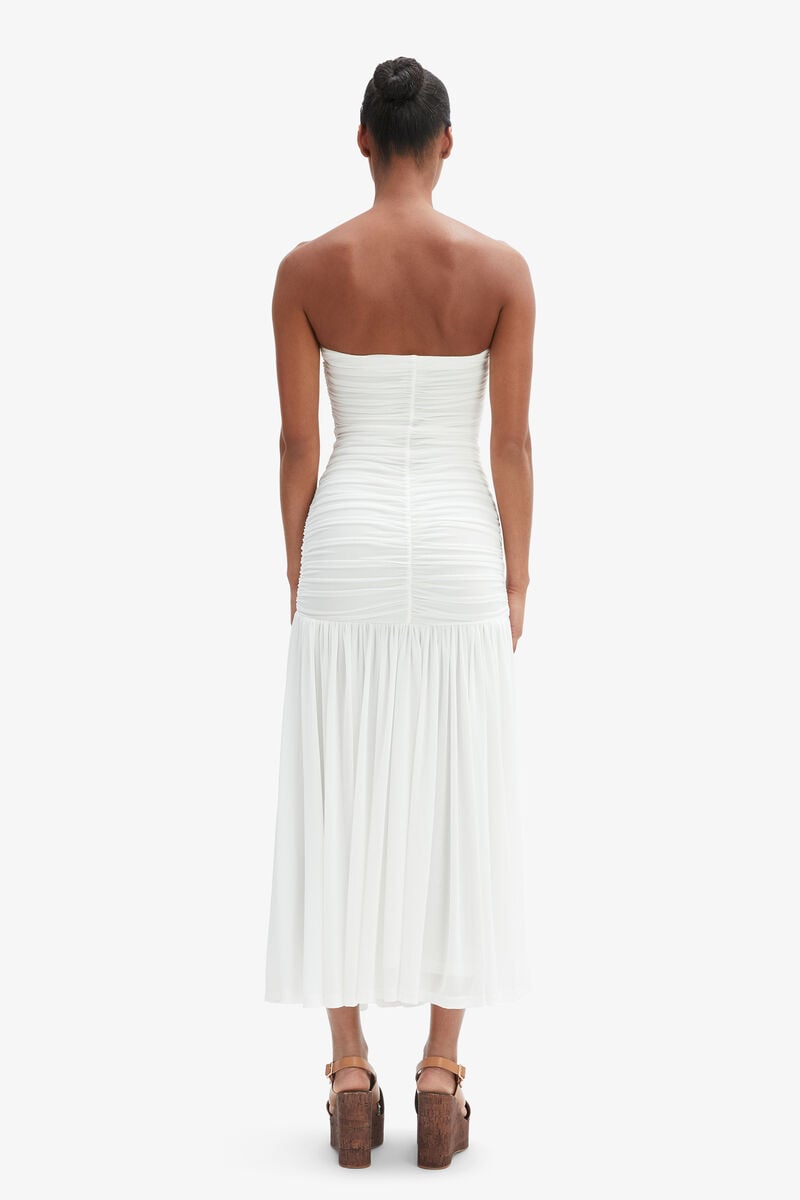 Bardot Solana Mesh Maxi Dress In Orchidwht