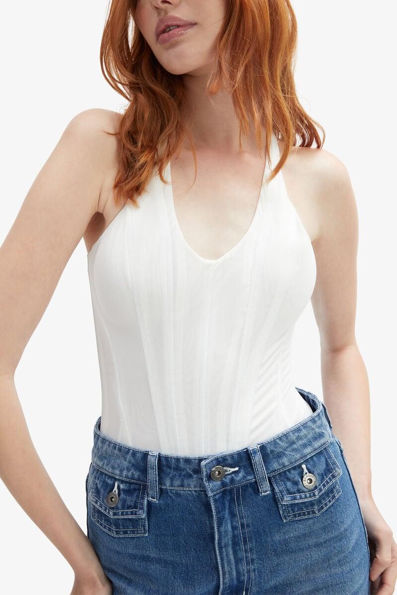 Bardot Trey Halter Neck Bodysuit In Orchidwht