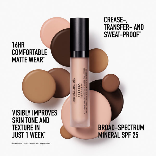 Bare Minerals BAREPRO® 16HR All Over Skin-Perfecting Matte Concealer Mineral SPF 25