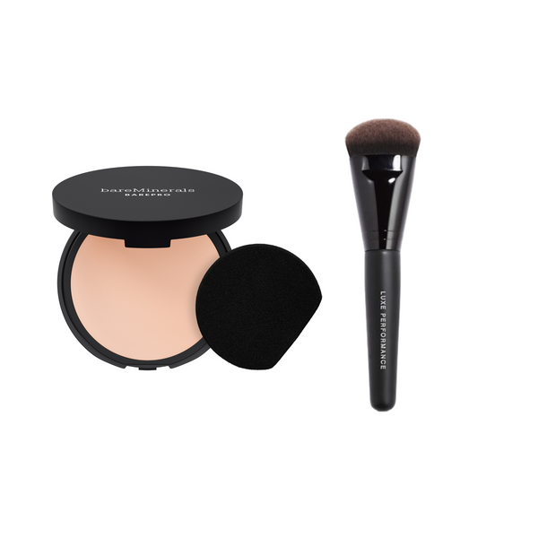 bare minerals BAREPRO® 24HR Powder Foundation & Luxe Brush Bundle bare minerals BAREPRO® 24HR Powder Foundation & Luxe Brush Bundle