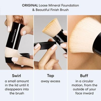 Bare Minerals ORIGINAL Loose Powder Foundation & Brush Bundle